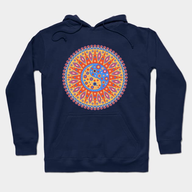 Yin Yang Mandala Hoodie by VeronikaCreative